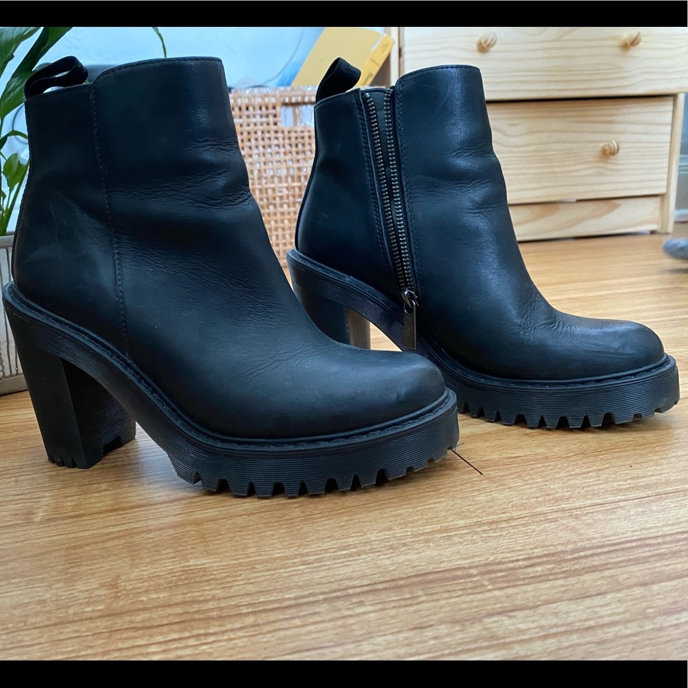 Dr. Marten’s Magdalena Leather Ankle Boots